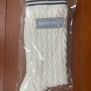 Taylor Swift Cream Cable Knit Socks